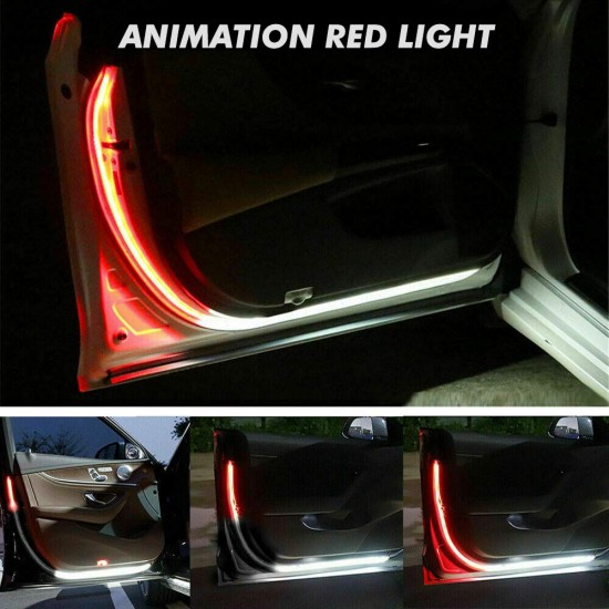  Car Door Warning LED Strip Matrix Moving Light (Set of 2) 