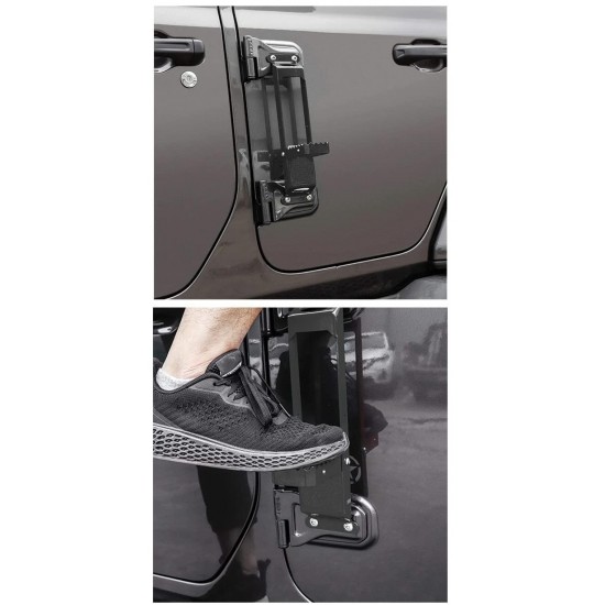 Mahindra Thar 2020 Matte Black Door Hinge Step 