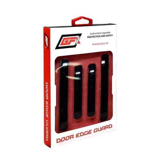 GFX Car Door Edge Guard, for All Cars (Pack of 4) (Venus-Black)
