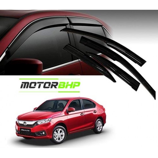 Honda Amaze Rain Door Visor Without Chrome Line (2018-Onwards)