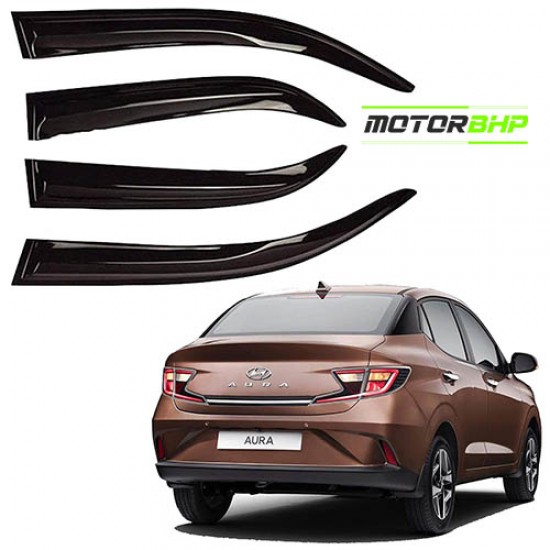 Hyundai Aura Rain Door Visor Without Chrome Line