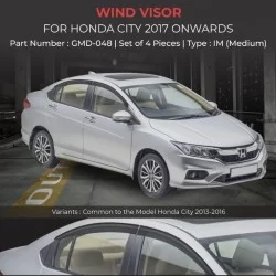  Honda City Rain Door Visor Without Chrome Line (2013-2017)