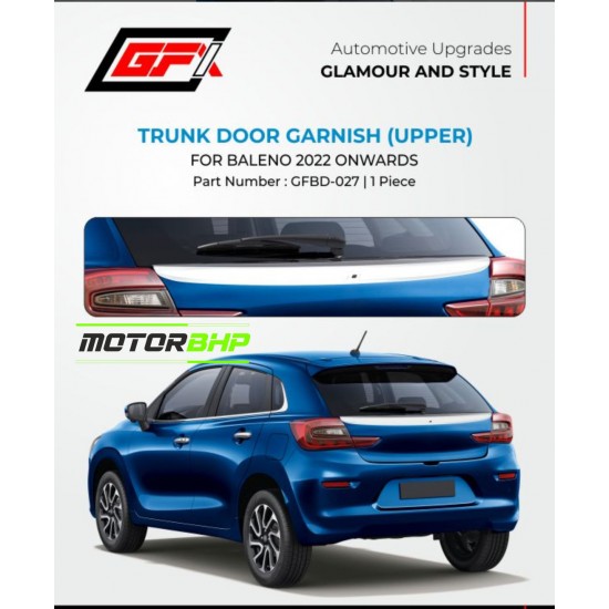 Gfx Maruti Suzuki Baleno Trunk Door Garnish Upper (2022-Onwards)