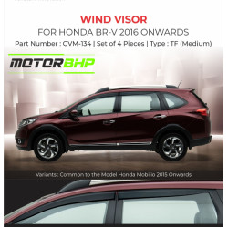 Honda BRV Rain Door Visor Without Chrome Line (2016-Onwards)  Honda BRV Rain Door Visor Without Chrome Line (2016-Onwards)