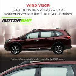 Honda BRV Rain Door Visor Without Chrome Line (2016-Onwards)  Honda BRV Rain Door Visor Without Chrome Line (2016-Onwards)