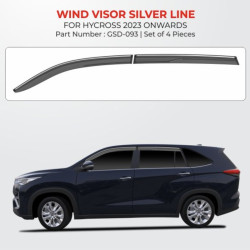 Toyota Hycross Rain Door Visor With Chrome Line  Toyota Hycross Rain Door Visor With Chrome Line