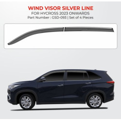 Toyota Hycross Rain Door Visor With Chrome Line 