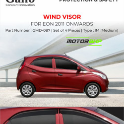Hyundai Eon Door Rain Visor Without Chrome Line (2011-Onwards) Hyundai Eon Door Rain Visor Without Chrome Line (2011-Onwards)