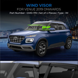 Hyundai Venue (2019 Onwards) Rain Door Visor Without Chrome Line Hyundai Venue (2019 Onwards) Rain Door Visor Without Chrome Line