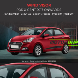 Hyundai Xcent Rain Door Visor Without Chrome Line (2017 Onwards) Hyundai Xcent Rain Door Visor Without Chrome Line (2017 Onwards)