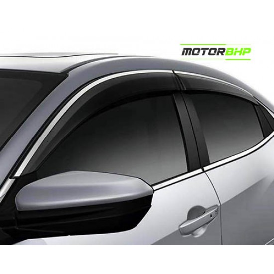  Innova Crysta Rain Door Visor With Chrome Line (2016-2020)