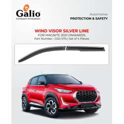 Galio Nissan Magnite Rain Door Visor With Chrome Line (2021-onwards) Galio Nissan Magnite Rain Door Visor With Chrome Line (2021-onwards)