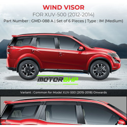  Mahindra XUV500 Rain Door Visor Without Chrome Line (2012 - 2014)