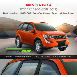  Mahindra XUV500 Rain Door Visor Without Chrome Line (2015 - 2017)