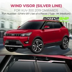  Mahindra XUV 300 Rain Door Visor With Chrome Line (2019 Onwards)