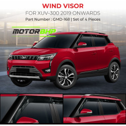 Mahindra XUV 300 Rain Door Visor Without Chrome Line (2019 Onwards)  Mahindra XUV 300 Rain Door Visor Without Chrome Line (2019 Onwards)