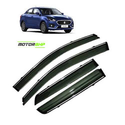 Maruti Suzuki Dzire Rain Door Visor With Chrome Line (2017-Onwards) Maruti Suzuki Dzire Rain Door Visor With Chrome Line (2017-Onwards)