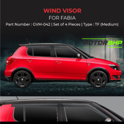 Skoda Fabia Rain Door Visor Without Chrome Line  Skoda Fabia Rain Door Visor Without Chrome Line
