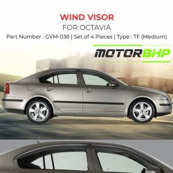 Skoda Octavia Rain Door Visor Without Chrome Line Skoda Octavia Rain Door Visor Without Chrome Line
