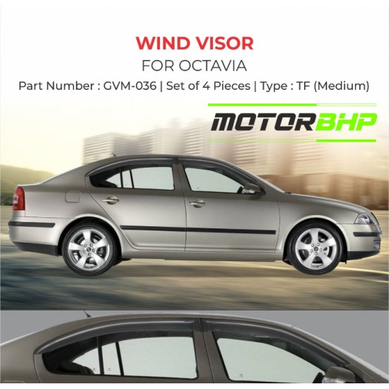 Skoda Octavia Rain Door Visor Without Chrome Line