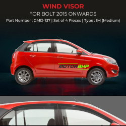 Tata Bolt Rain Door Visor Without Chrome Line (2015 Onwards) Tata Bolt Rain Door Visor Without Chrome Line (2015 Onwards)