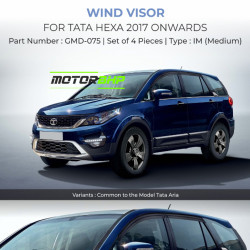 Tata Hexa Rain Door Visor Without Chrome Line (2017 Onwards) Tata Hexa Rain Door Visor Without Chrome Line (2017 Onwards)