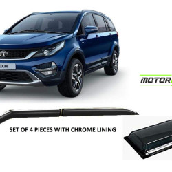 Tata Hexa Rain Door Visor With Chrome Line (2017 Onwards) Tata Hexa Rain Door Visor With Chrome Line (2017 Onwards)