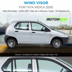 Tata Indica Rain Door Visor Without Chrome Line (2000 Onwards) Tata Indica Rain Door Visor Without Chrome Line (2000 Onwards)
