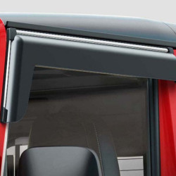 Mahindra Thar 2020 Rain Door Visor With Chrome Line  Mahindra Thar 2020 Rain Door Visor With Chrome Line