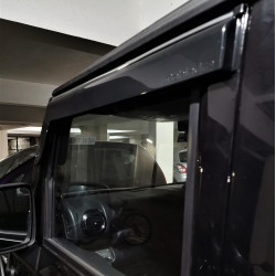 Mahindra Thar 2020 Rain Door Visor With Chrome Line  Mahindra Thar 2020 Rain Door Visor With Chrome Line