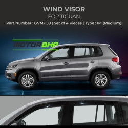 Volkswagen Tiguan  Rain Door Visor Without Chrome Line (2022-Onwards) Volkswagen Tiguan  Rain Door Visor Without Chrome Line (2022-Onwards)