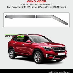 Kia Seltos Rain Door Visor Without Chrome Line (2019 Onwards) Kia Seltos Rain Door Visor Without Chrome Line (2019 Onwards)