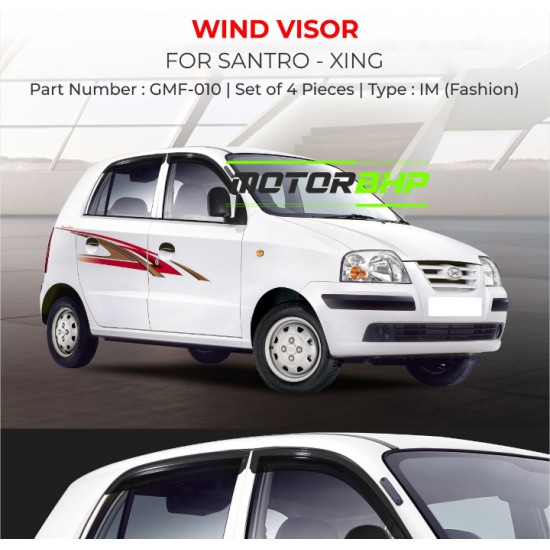 Hyundai Santro Xing Rain Door Visor Without Chrome Line