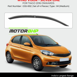 Tata Tiago Rain Door Visor With Chrome Line (2016 Onwards) Tata Tiago Rain Door Visor With Chrome Line (2016 Onwards)