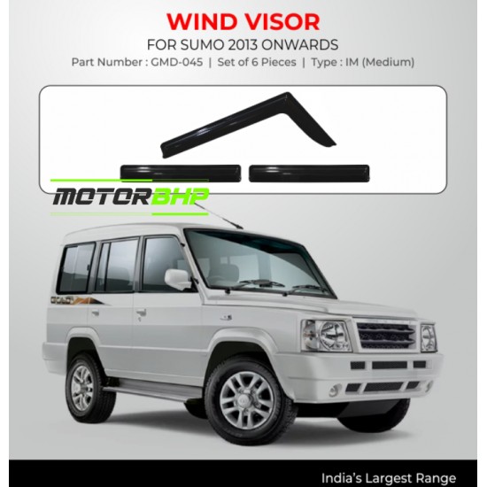 Tata Sumo Rain Door Visor Without Chrome Line (2013 Onwards)