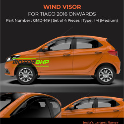 Tata Tiago Rain Door Visor Without Chrome Line (2016 Onwards) Tata Tiago Rain Door Visor Without Chrome Line (2016 Onwards)