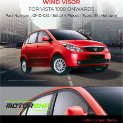 Tata Vista Rain Door Visor Without Chrome Line (1998 Onwards) Tata Vista Rain Door Visor Without Chrome Line (1998 Onwards)