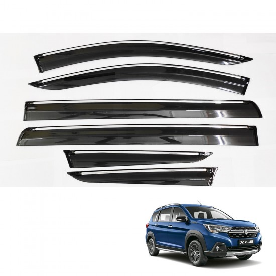  Maruti Suzuki XL6 Rain Door Visor With Chrome Line (2019-Onwards)