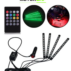 Universal Car 12 LED Atmosphere Light RGB Multi Color Universal Car 12 LED Atmosphere Light RGB Multi Color