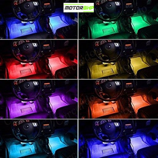 Universal Car 12 LED Atmosphere Light RGB Multi Color