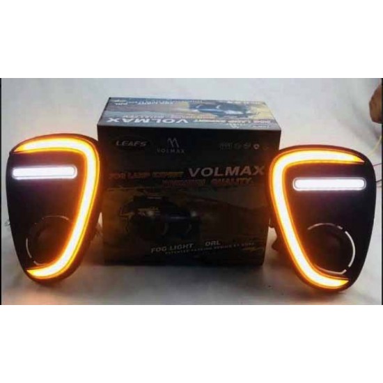 Toyota Glanza Facelift Front LED DRL Light with Fog Light