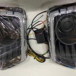 Maruti Vitara Brezza 2020 Front LED DRL with Matrix Turn Indicator in Light Cut Mine Design  Maruti Vitara Brezza 2020 Front LED DRL with Matrix Turn Indicator in Light Cut Mine Design