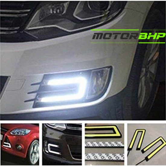 Universal Car LED U Shape DRL Fog Light 