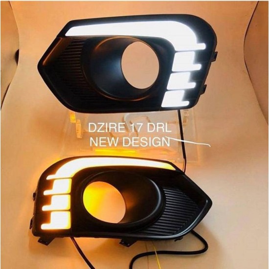  Maruti Suzuki Dzire 2017 LED Front DRL Fog Light 