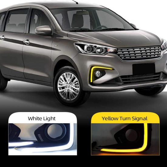  Maruti Suzuki Ertiga Front LED DRL Light with Matrix Turn Signal (2018-2020)