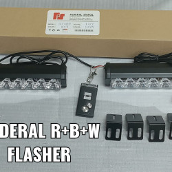 Federal Signal Flasher 12v 6 Led Car Blinker Light Red/Blue/White For All Cars Federal Signal Flasher 12v 6 Led Car Blinker Light Red/Blue/White For All Cars