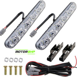 Universal Car 6 LED DRL Fog Light Without Indicator Function Universal Car 6 LED DRL Fog Light Without Indicator Function
