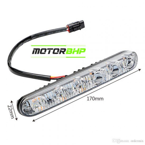 Universal Car 6 LED DRL Fog Light Without Indicator Function