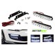 Universal Car 8 LED DRL Fog Light Without Indicator Function