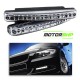 Universal Car 8 LED DRL Fog Light Without Indicator Function